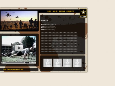 erica martling: military div overlay layout