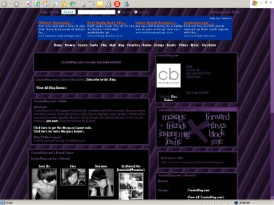 Purple.Black - Myspace Layouts - CreateBlog